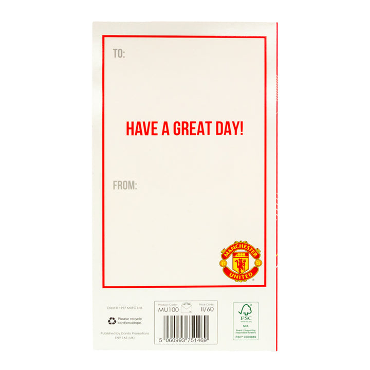 Manchester United FC Glory Glory Birthday Card