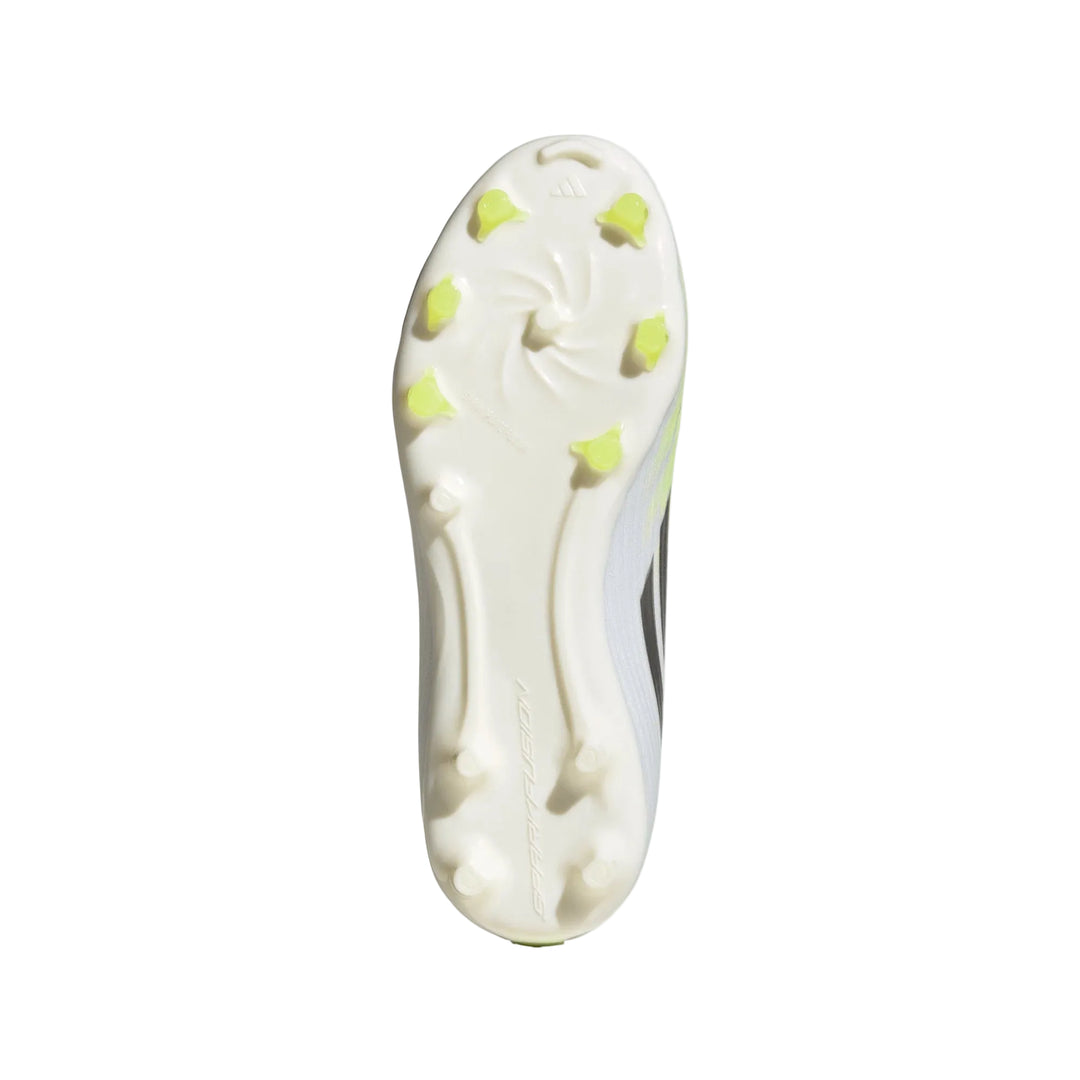 F50 Sparkfusion League Mid Cut FG/AG Football Boots Kids - White / Iron / Yellow