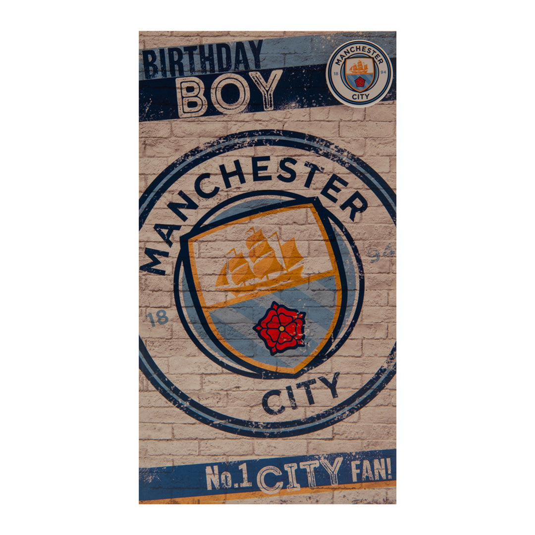 Manchester City FC Boy Birthday Card