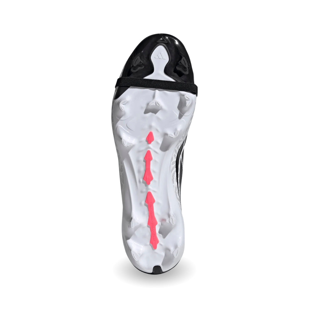 Adidas Predator League Fold-Over Tongue FG Boots – White / Solar Turbo / Black