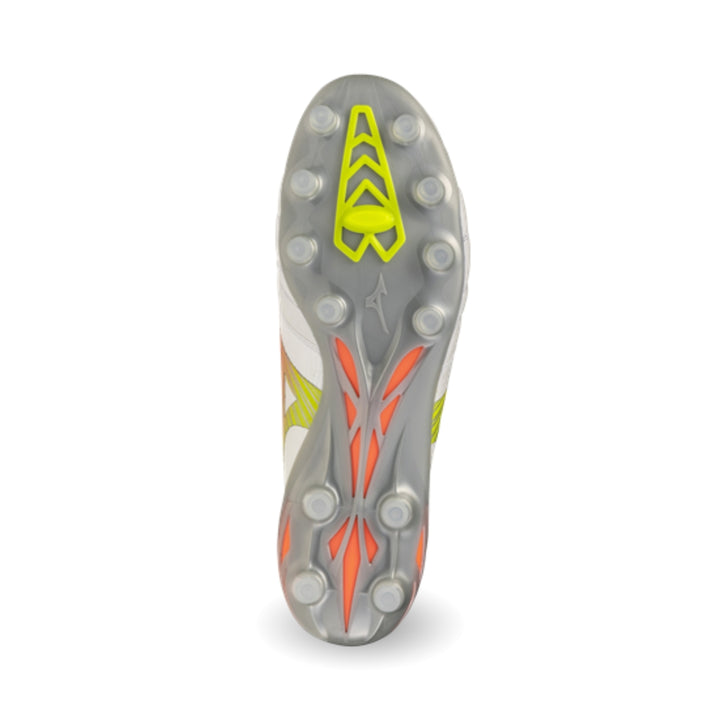 Mizuno Morelia Neo V ß Elite FG Boots - White / Lava Orange / Evening Primrose
