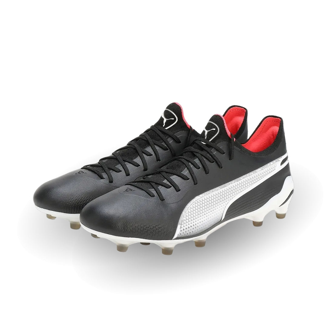 Puma King Ultimate FG/AG Boots - Puma Black / Puma White / Fire Orchard