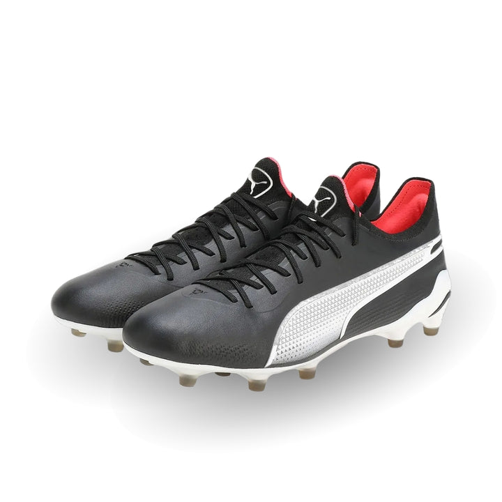 Puma King Ultimate FG/AG Boots - Puma Black / Puma White / Fire Orchard