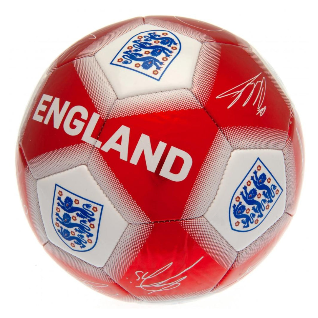 England FA Red & White Signature Football
