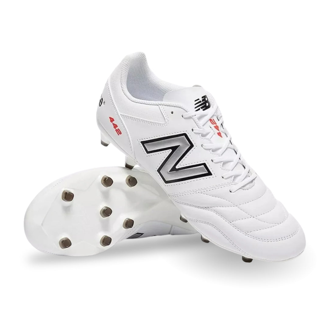 New Balance 442 V2 Team FG Boot - White