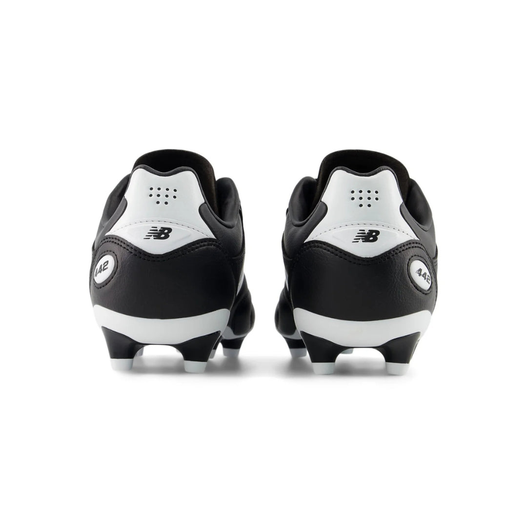 442 Pro Firm Ground Football Boot -  D Width - Black / White