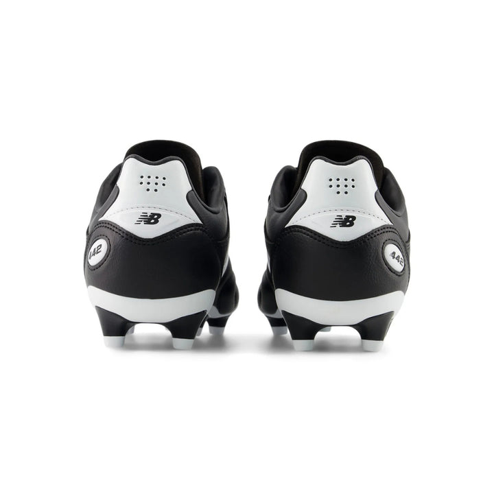 442 Pro Firm Ground Football Boot -  D Width - Black / White