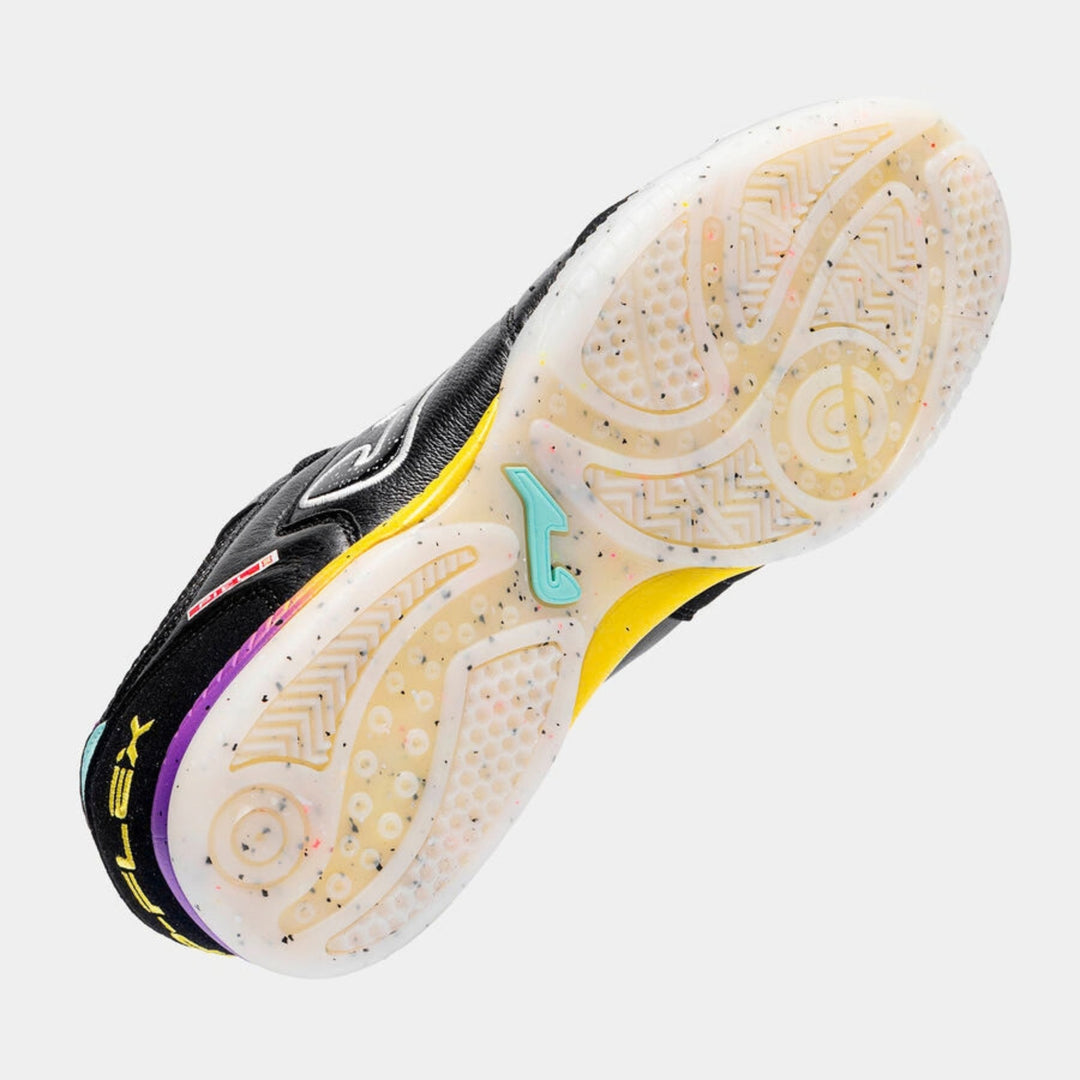 Joma Top Flex 26 Futsal Shoe - Black / Yellow / Purple