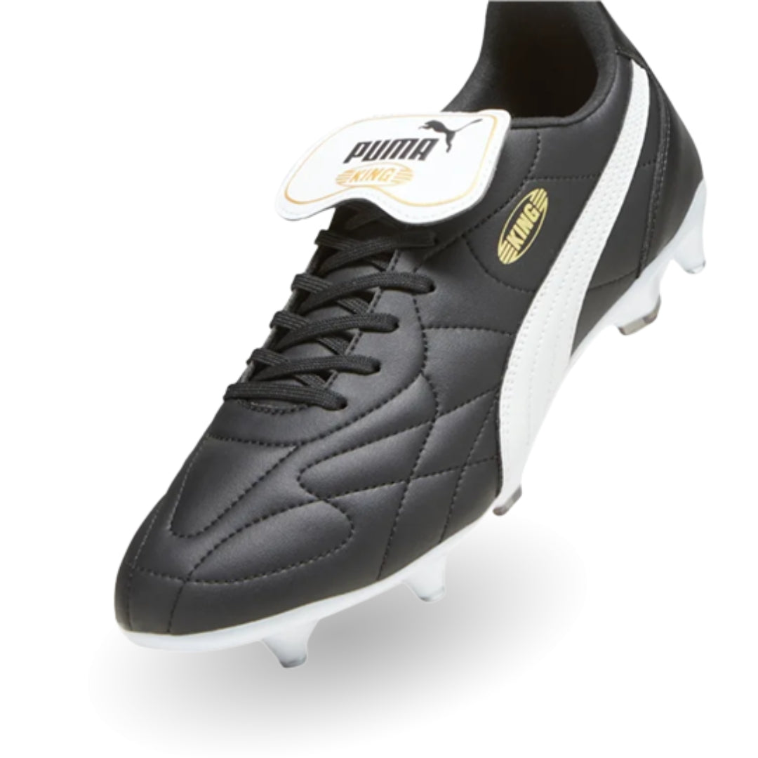Puma King Top MxSG Boots - Puma Black / Puma White / Puma Gold