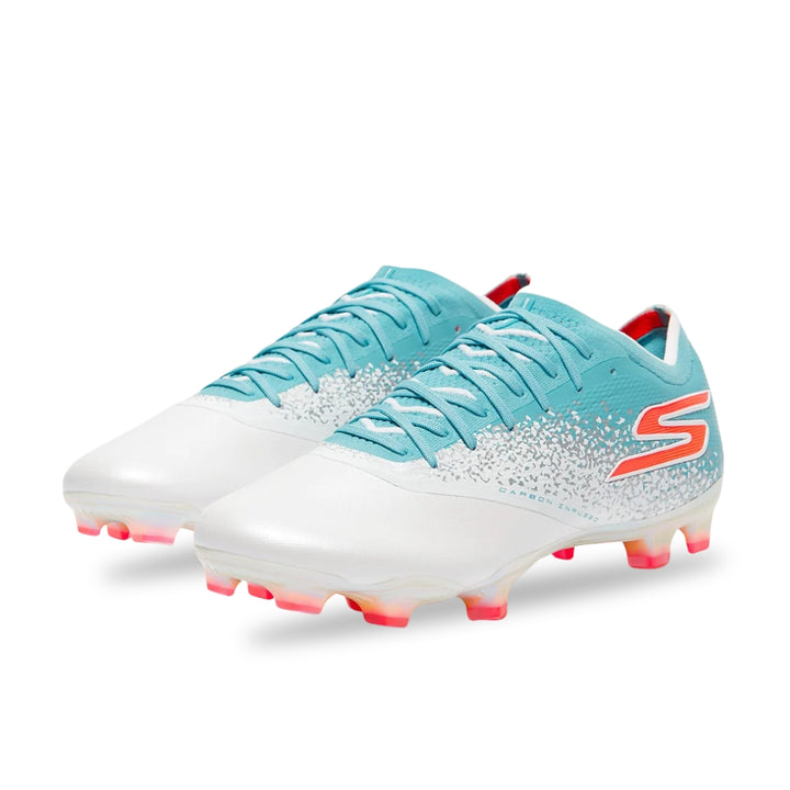 Skechers Razor Elite FG - White / Teal / Coral