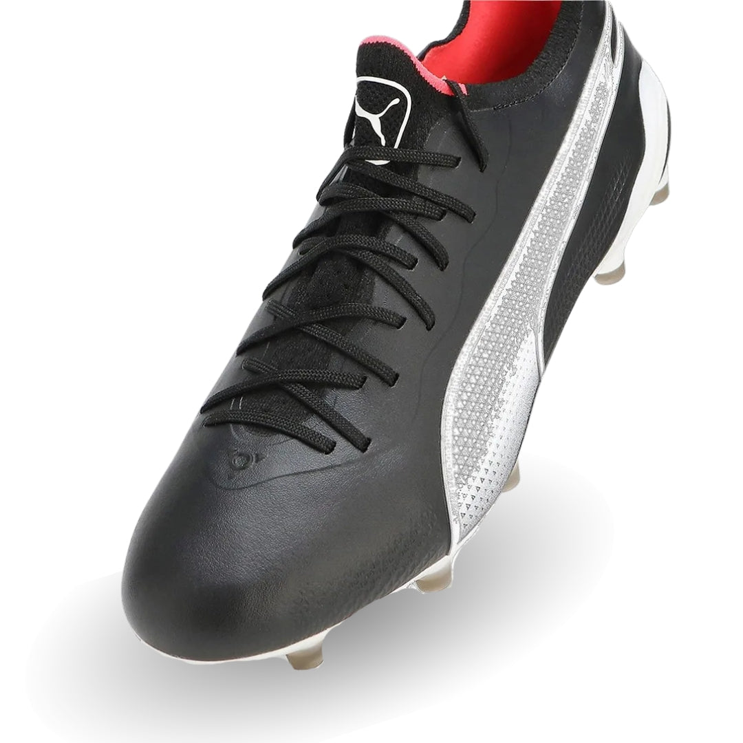 Puma King Ultimate FG/AG Boots - Puma Black / Puma White / Fire Orchard