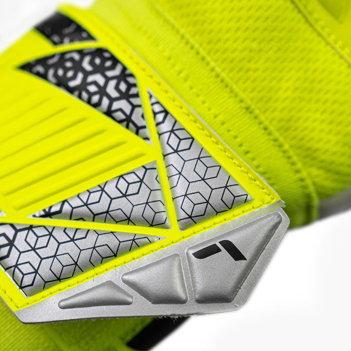 Reusch Goal Keeper Gloves - Attrakt Grip - Safety Yellow / Silver