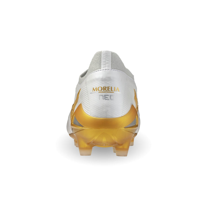 Mizuno Morelia Neo IV β Japan FG Boots – White / Gold / Gray