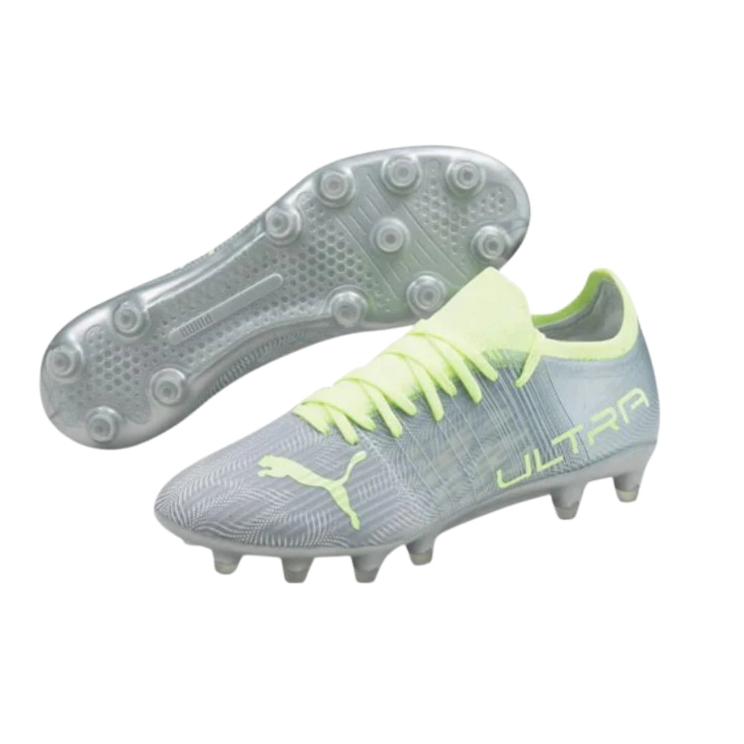 Puma Ultra 3.4 FG Women's Boots - Diamond Silver / Fizzy Light