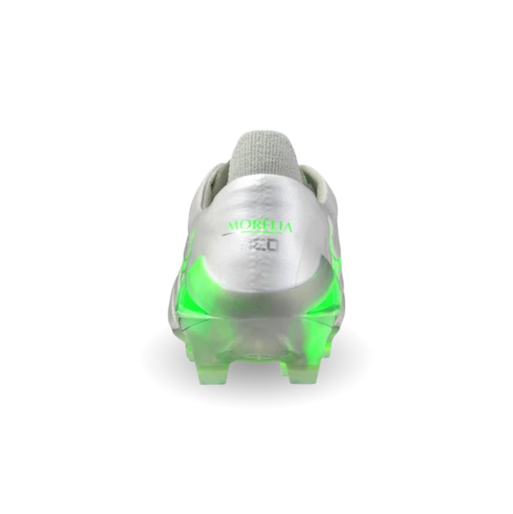 Mizuno Morelia Neo IV Elite FG Boots - White / Gecko Green