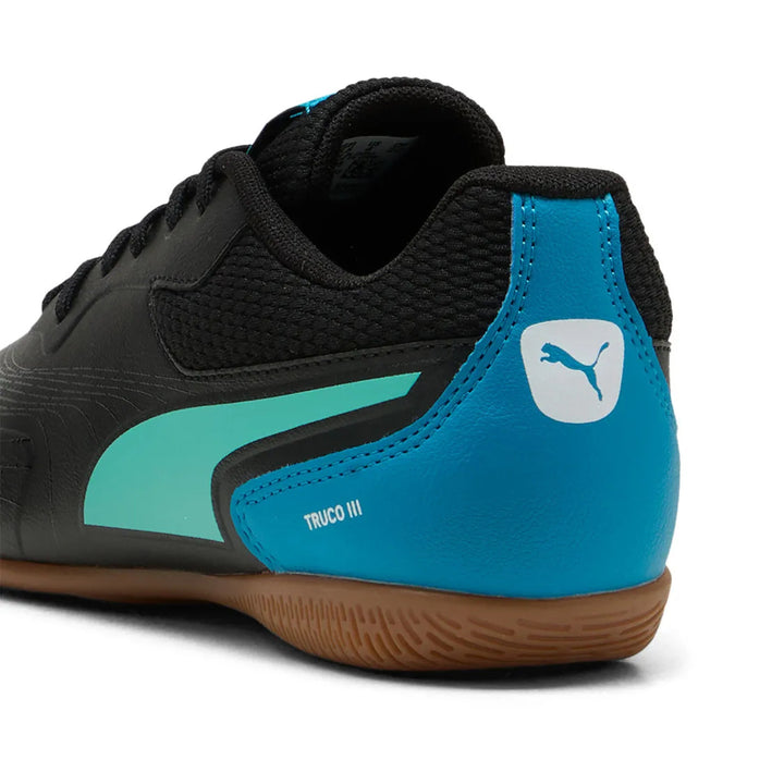 Puma Truco lll Jr Indoor Shoes - Black / Aquatic Tropical Blue
