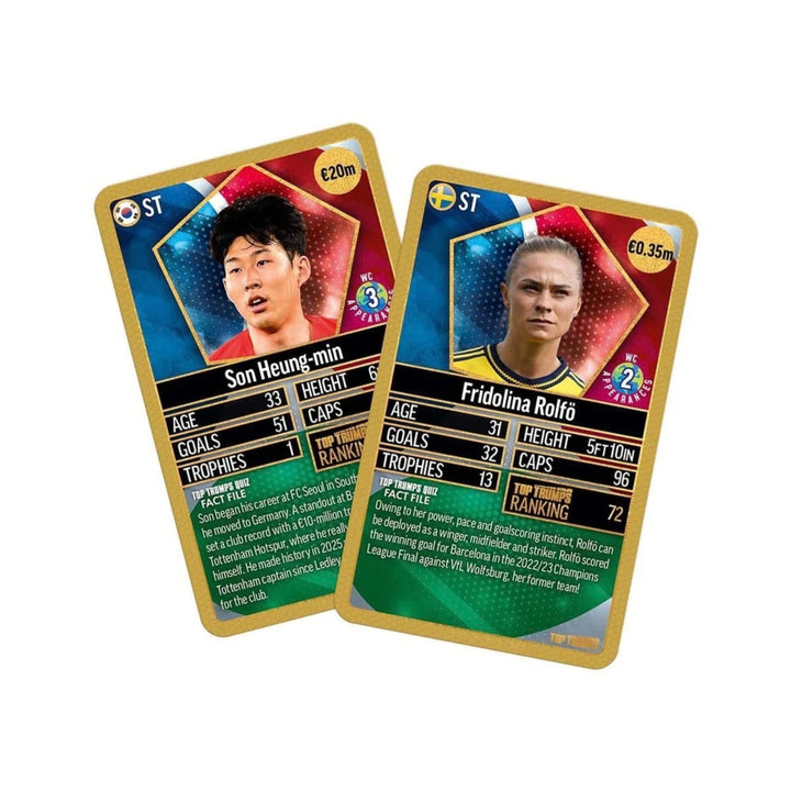 Top Trumps World Football Stars Top 200 Card Game - Chrome Gold