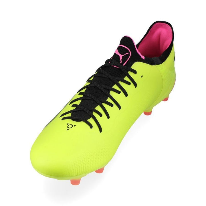 Puma King Ultimate FG/AG Boots - Electric Lime / Puma Black / Poison Pink