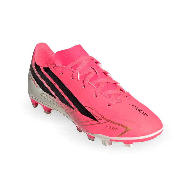 F50 Hyperfast Club FG/MG Boots Kids - Solar Turbo / Black / Metallic