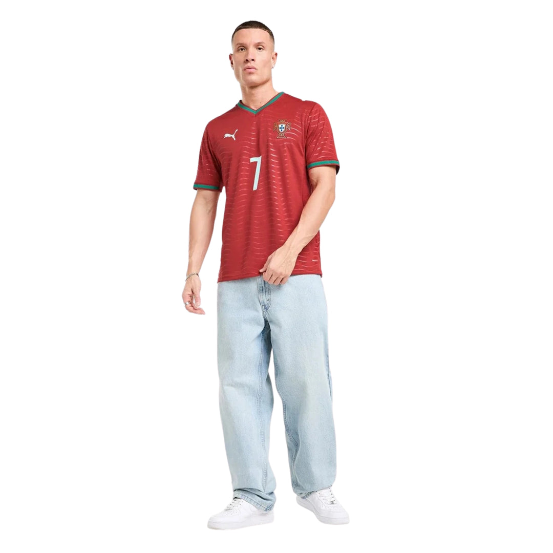Ronaldo Portugal 2026 Home Jersey Replica  - Red / Green