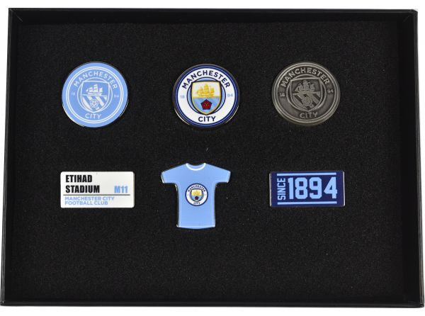Manchester City 6pc Badge Set