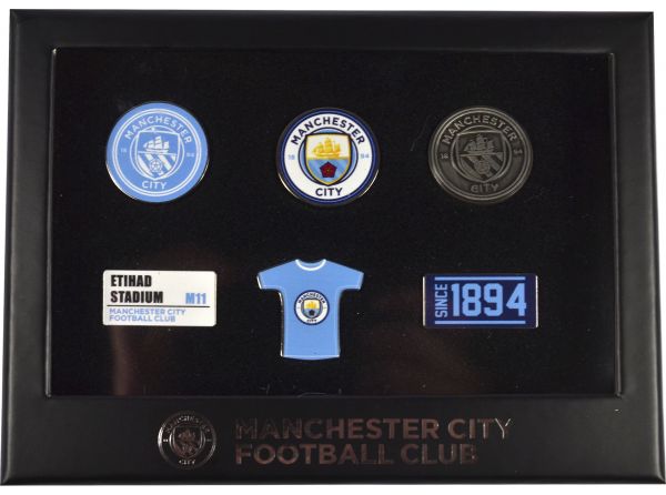 Manchester City 6pc Badge Set