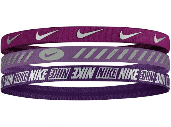 Nike Mixed Hairbands 3 Pack - PURPLE