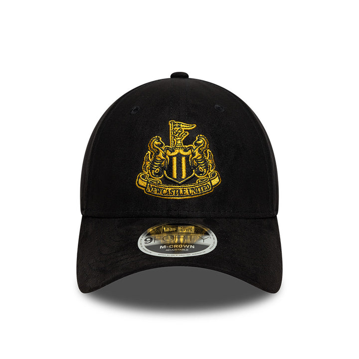 New Era Newcastle United Faux Suede 9Forty Cap - Black
