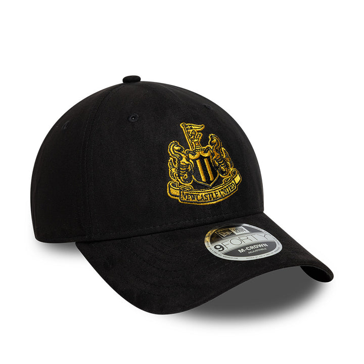 New Era Newcastle United Faux Suede 9Forty Cap - Black