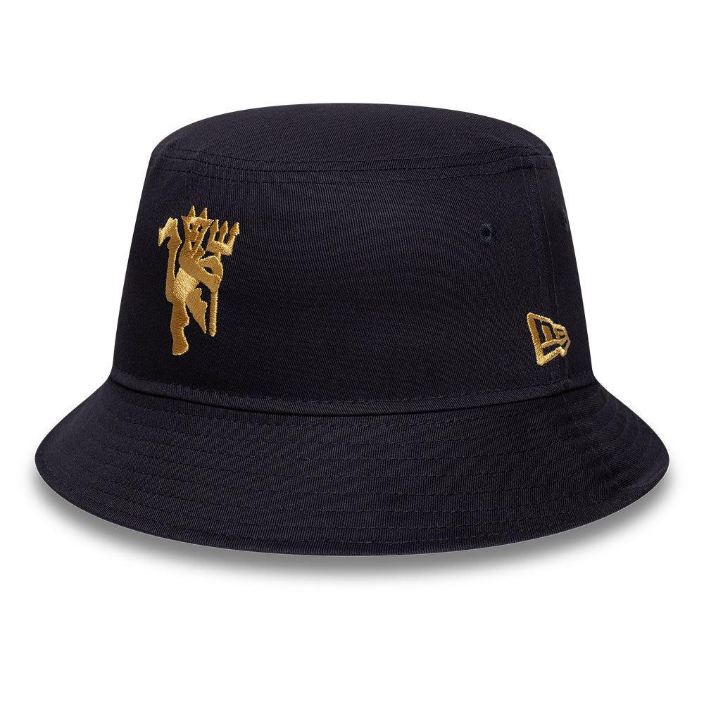 New Era Manchester United Bucket Hat - Navy / Gold