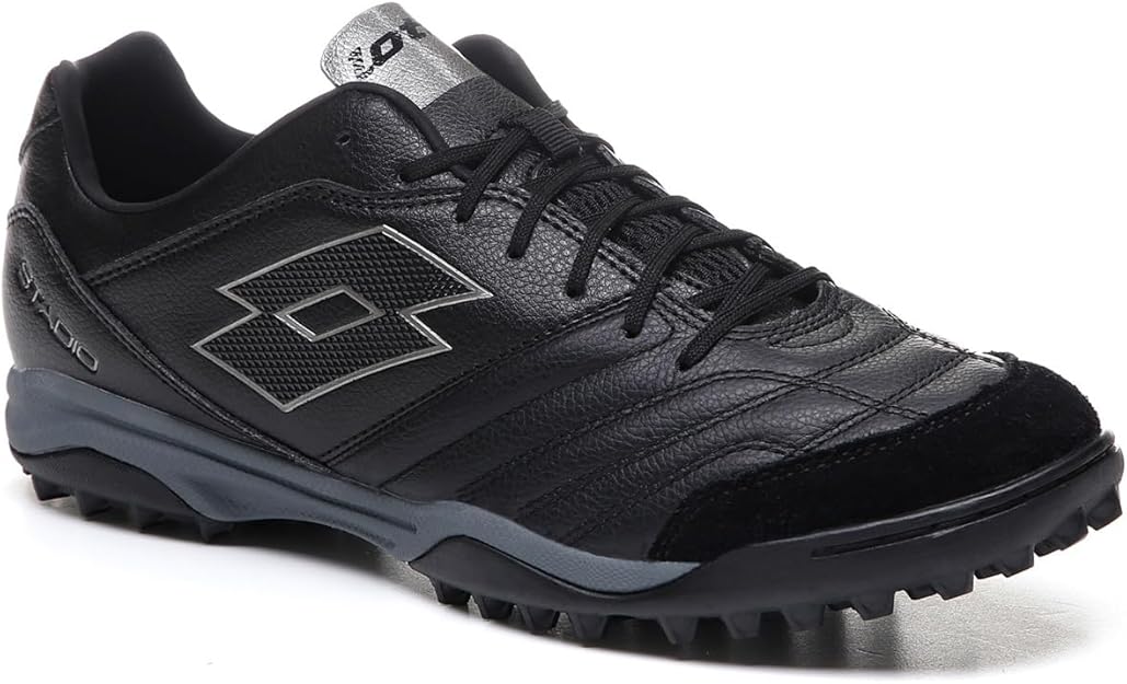 Lotto Stadio 300 II Turf Shoes - ALL BLACK/GRAVITY