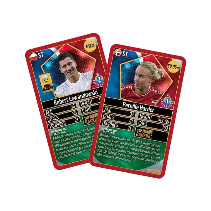 Top Trumps World Football Stars Top 200 Card Game - Chrome Red