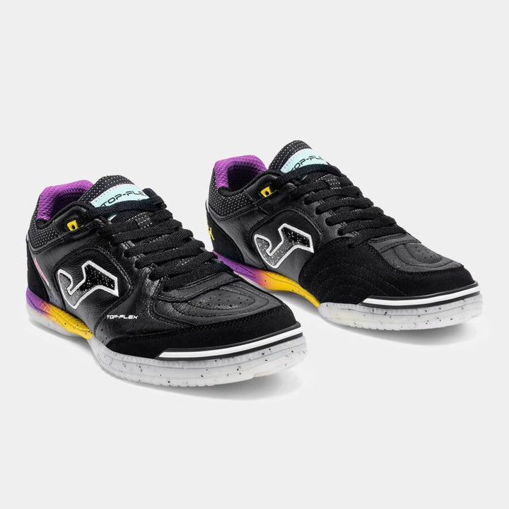 Joma Top Flex 26 Futsal Shoe - Black / Yellow / Purple