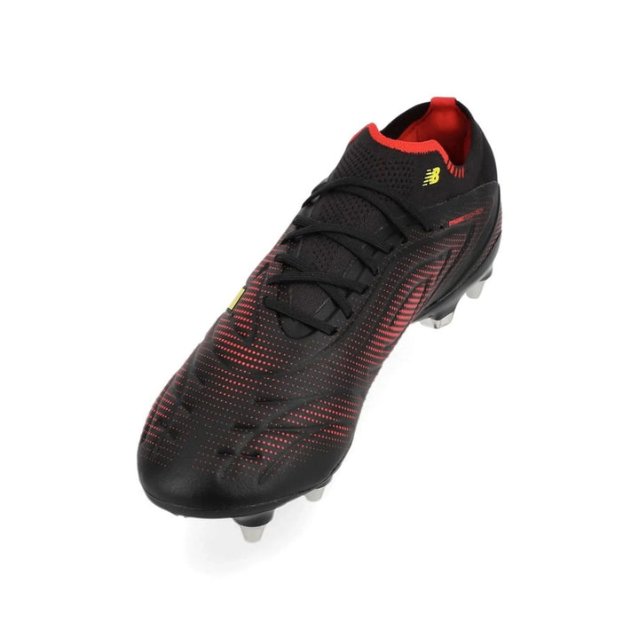 New Balance Tekela V5 Elite Low-Cut SG Boots – Black / Yellow / Fire cracker