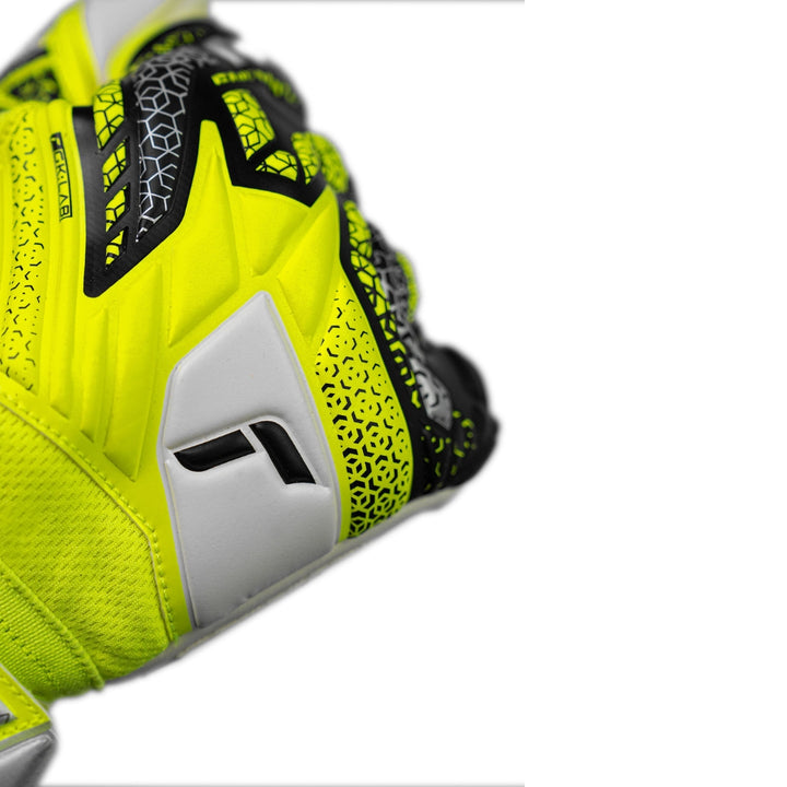 Reusch Goal Keeper Gloves - Attrakt Grip - Safety Yellow / Silver
