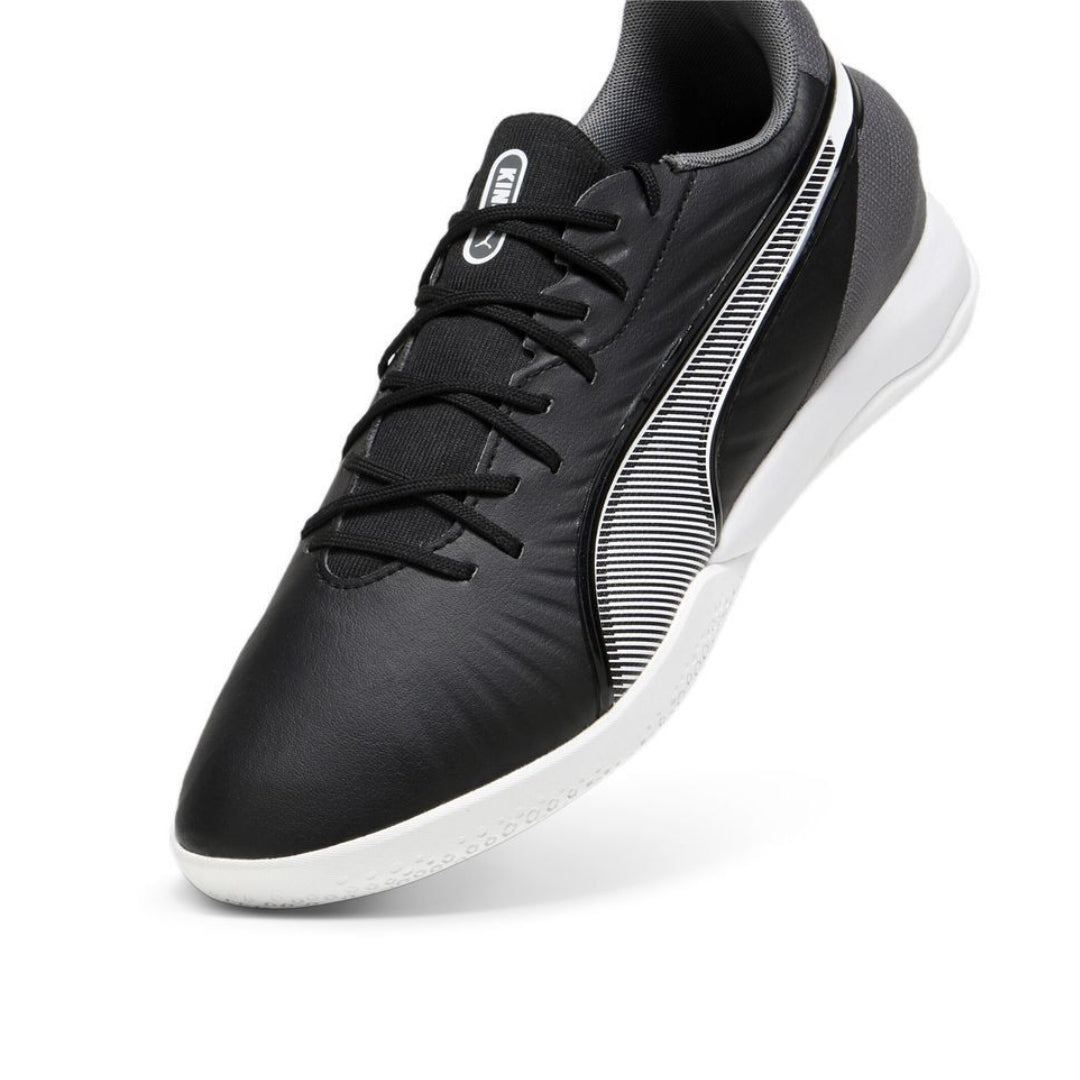 Puma Futsal - King Match IT  - PUMA WHITE/PUMA BLACK/COOL DARK GREY