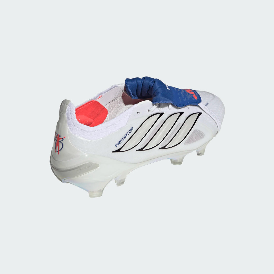 Predator Elite Fold-Over Tongue FG Boots - White / Metallic / Blue