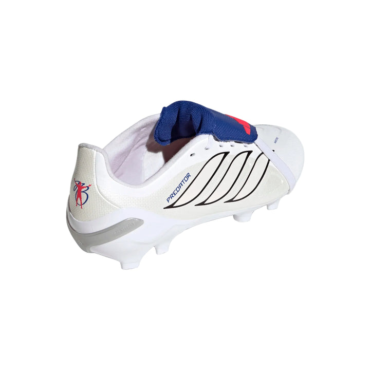Predator League Fold-Over Tongue FG Boots Kids - Metallic / White / Royal Blue