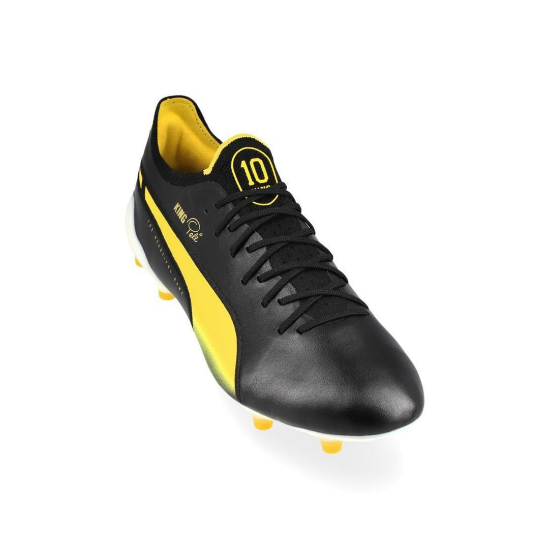 Puma King Ultimate Pele FG/AG Legends - Black / White / Yellow / Gold Limited Edition