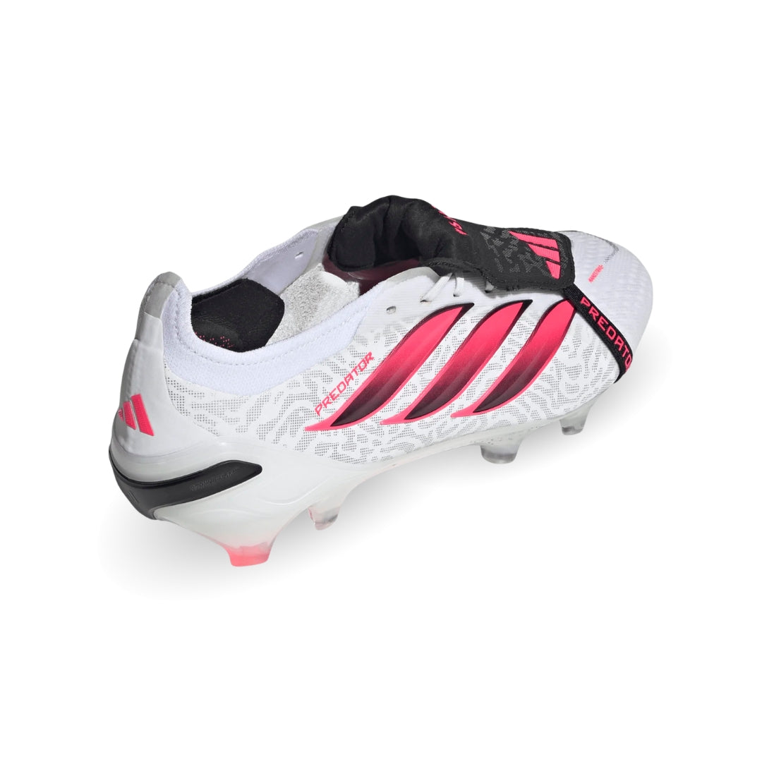 Adidas Predator Elite Fold-Over Tongue FG Boots – White / Solar Turbo / Black