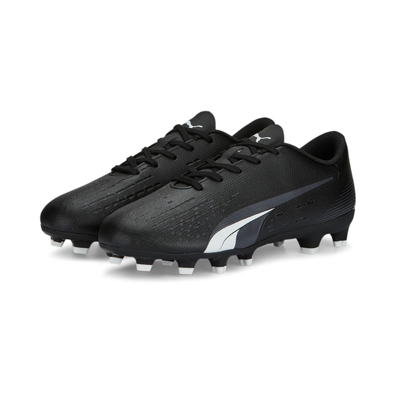Puma Ultra Play FG/AG Jnr Boots - Black / White