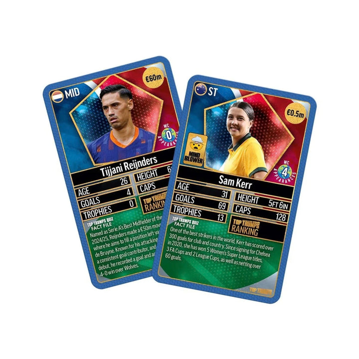 Top Trumps World Football Stars Top 200 Card Game – Chrome Blue