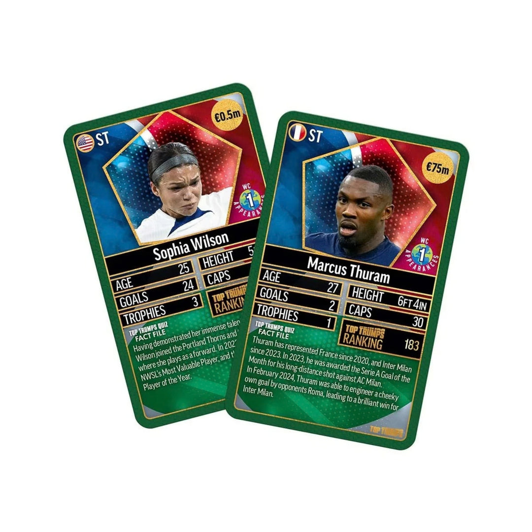 Top Trumps World Football Stars Top 200 Card Game – Chrome Green