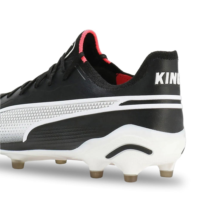Puma King Ultimate FG/AG Boots - Puma Black / Puma White / Fire Orchard