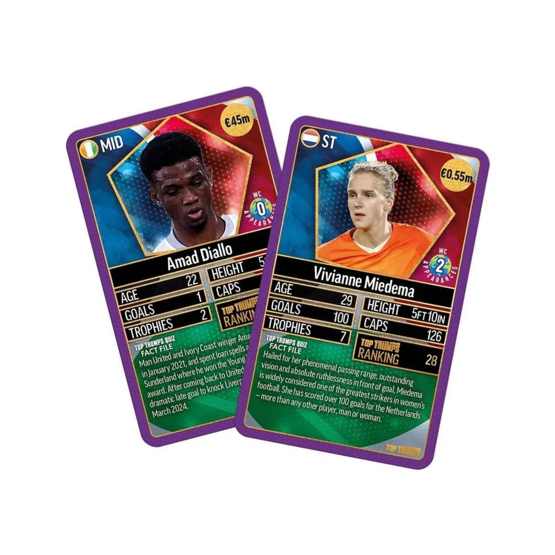 Top Trumps World Football Stars Top 200 Card Game - Chrome Purple