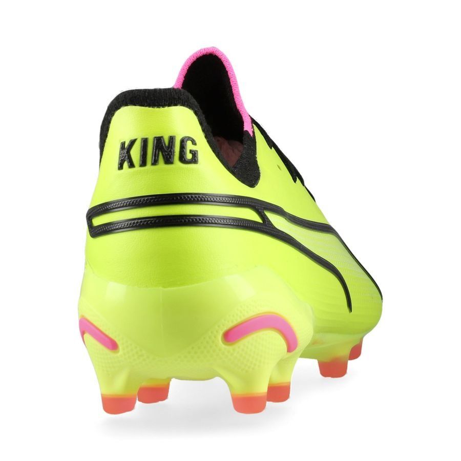 Puma King Ultimate FG/AG Boots - Electric Lime / Puma Black / Poison Pink