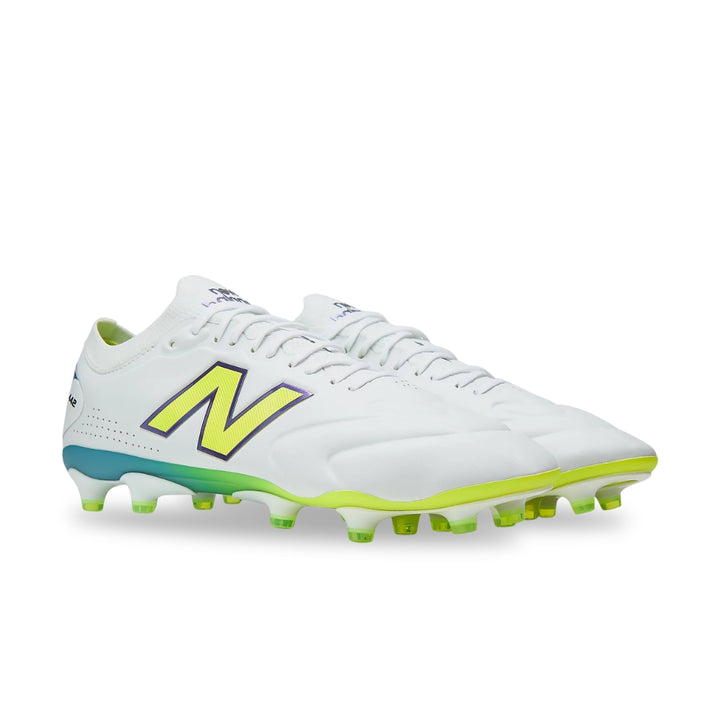 New Balance 442 Elite Knit V3 FG Boots – White / Green