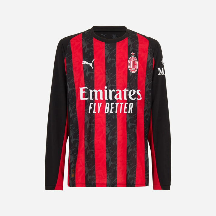 AC Milan 25/26 Home Jersey Long Sleeve - Adult