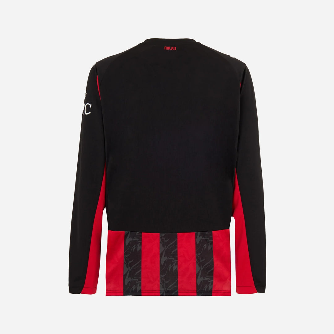 AC Milan 25/26 Home Jersey Long Sleeve - Adult