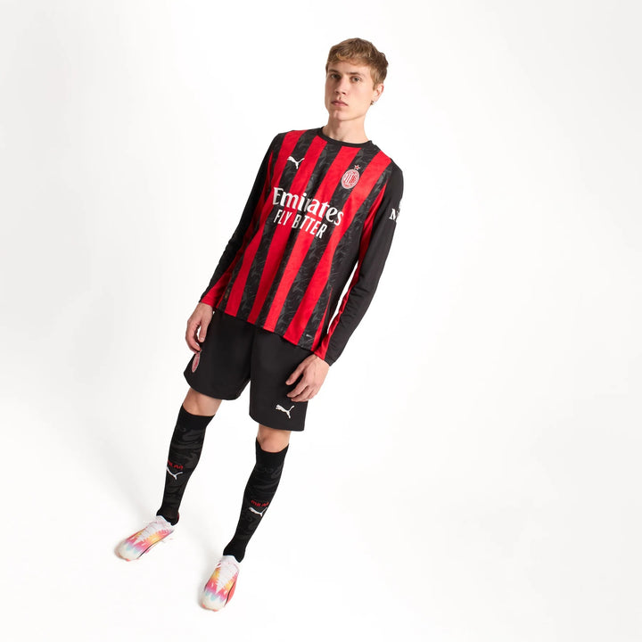 AC Milan 25/26 Home Jersey Long Sleeve - Adult